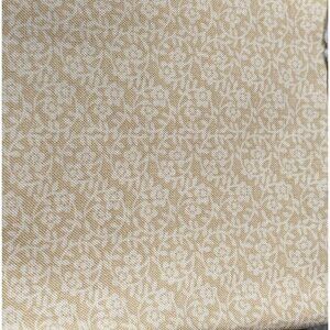Beige Floral Fat Quarter Quilting Cotton Fabric 18x22 Sewing & Crafts